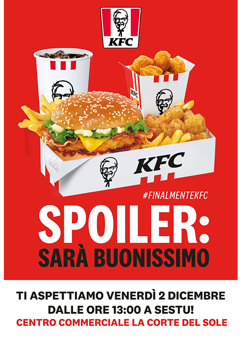 KFC ARRIVA ALLA CORTE DEL SOLE!