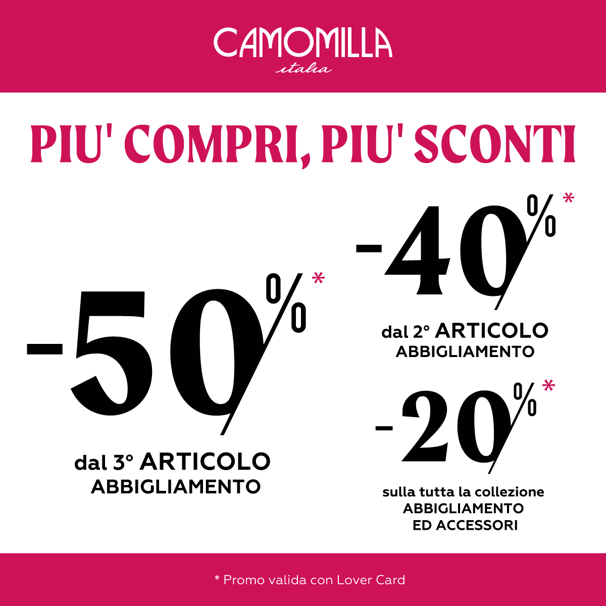 Promozione CAMOMILLA